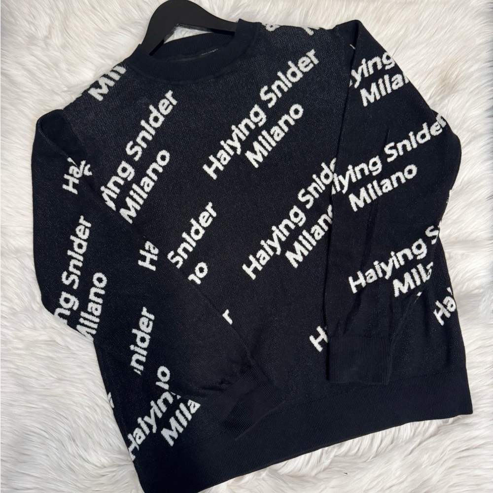 Hailing Snider Milano Logo Crew Sweater size small $800 - Picture 2 of 8